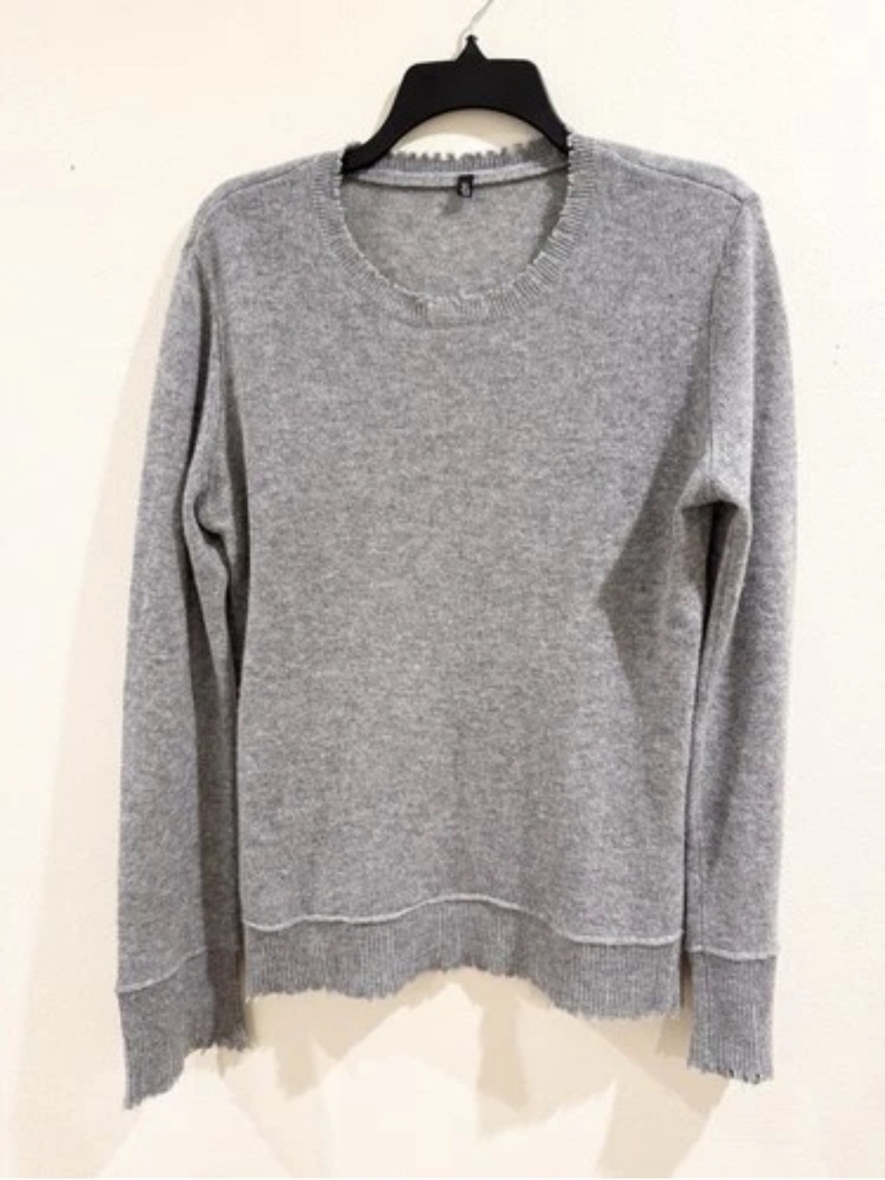 R13 Sweater Distressed Gray 100% Cashmere Medium (worn Once)